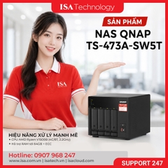 Thiết bị lưu trữ mạng Nas QNAP TS-473A-SW5T | 4 Khay ổ cứng