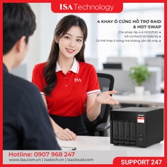 Thiết bị lưu trữ mạng Nas QNAP TS-473A-SW5T | 4 Khay ổ cứng