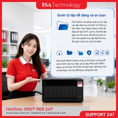 Thiết bị lưu trữ mạng NAS QNAP TS-873A-8G | 8 khay ổ cứng RAM 8G nâng cấp tối đa 64GB