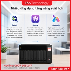 Thiết bị lưu trữ mạng NAS QNAP TS-873A-8G | 8 khay ổ cứng RAM 8G nâng cấp tối đa 64GB