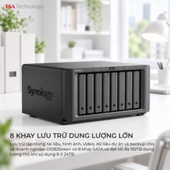 Thiết bị lưu trữ Nas Synology DS1825neo+ 8 bay