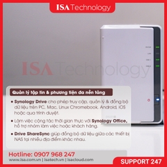 Thiết bị lưu trữ Nas Synology DS223J - 2bay ổ cứng