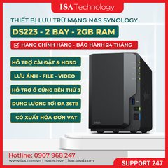 Thiết bị lưu trữ Nas Synology DS223 2-bay