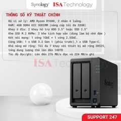 Thiết bị lưu trữ NAS Synology DS725+ 2-bay