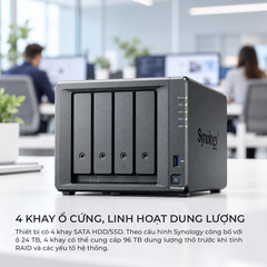 Thiết bị lưu trữ Nas Synology DS925neo+ 4 bay