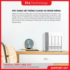 Thiết bị lưu trữ mạng NAS QNAP TS-433-4G | 4 bay ổ cứng 4GB RAM
