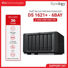 Thiết bị lưu trữ Nas Synology DS1621+ 6-bay