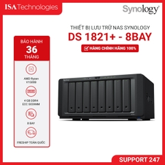 Thiết bị lưu trữ NAS Synology DS1821+ 8 Bay