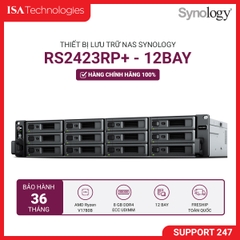 Thiết bị lưu trữ Nas Synology RS2423RP+ 12-bay (up to 24-bay)