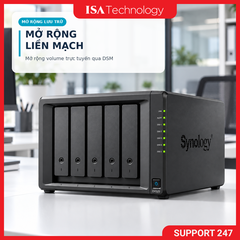 Thiết bị mở rộng Synology DX525 5-bay  hàng chính hãng tại ISA Technology