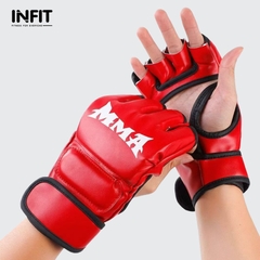 Găng Tay MMA Hở Ngón Đấm Boxing Da PU cao cấp