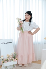 Chân váy maxi dáng dài tầng bigsize cho nữ 60kg - 100kg chất vải mềm mịn, che bụng, dáng đẹp