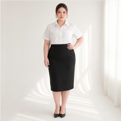 Áo sơ mi trắng bigsize 60kg - 100kg phom thiết kế của CHIANBIGSIZE phù hợp mặc đi học, đi làm