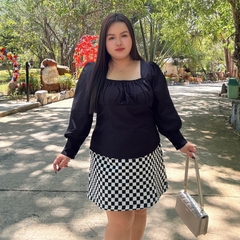 Áo kiểu nhún tay phồng bigsize 60kg - 95kg phù hợp mặc đi làm đi học đi chơi