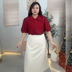 Áo sơ mi bigsize 60kg - 100kg tay bí chất đũi mát mặc đi làm công sở