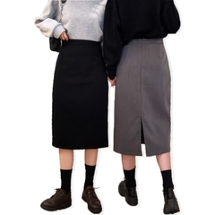 Combo chân váy công sở bút chì bigsize 60kg - 100kg màu đen xám