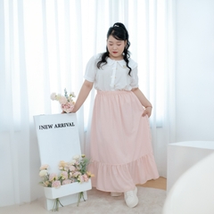 Chân váy maxi dáng dài tầng bigsize cho nữ 60kg - 100kg chất vải mềm mịn, che bụng, dáng đẹp