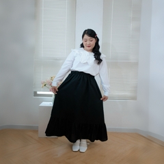Chân váy maxi dáng dài tầng bigsize cho nữ 60kg - 100kg chất vải mềm mịn, che bụng, dáng đẹp