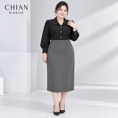 Aó sơ mi bigsize 60kg - 95kgkg kiểu dáng basic phù hợp mặc đi làm , đi dạy.