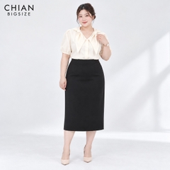 Áo sơ mi bigsize 60kg - 95kg kiểu nơ cổ dây lưng phù hợp mặc đi chơi du lịch