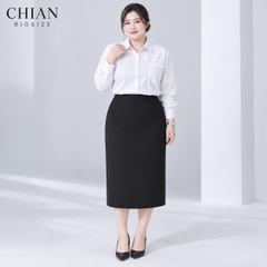 Áo sơ mi bigsize 60kg-100kg thêu chữ phom dáng basic năng động, phong cách
