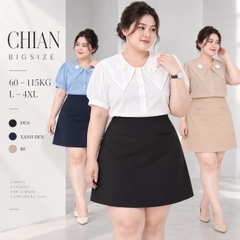 Quần đùi giả váy dáng A bigsize 60kg - 100kg có túi chất tuyết mưa có co giãn nhẹ