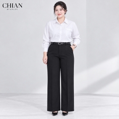 Áo sơ mi bigsize 60kg-100kg thêu chữ phom dáng basic năng động, phong cách