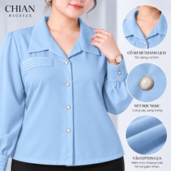 Aó sơ mi bigsize 60kg - 95kgkg kiểu dáng basic phù hợp mặc đi làm , đi dạy.