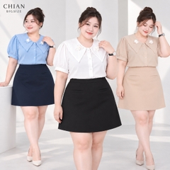 Quần đùi giả váy dáng A bigsize 60kg - 100kg có túi chất tuyết mưa có co giãn nhẹ