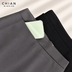 Chân Váy Công Sở Bút Chì Bigsize 60kg-100kg Nữ Chất Liệu Tuyết Mưa Co Giãn Nhẹ May 2 Lớp Dày Dặn