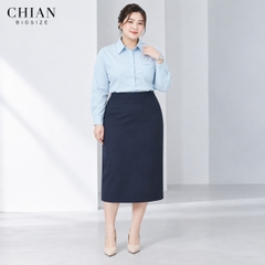 Áo sơ mi bigsize 60kg-100kg thêu chữ phom dáng basic năng động, phong cách