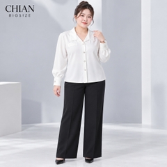 Aó sơ mi bigsize 60kg - 95kgkg kiểu dáng basic phù hợp mặc đi làm , đi dạy.