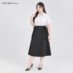 Chân Váy Bigsize Dáng Xòe A 60kg - 100kg Chất Tuyết Mưa Lót Lụa Co Giãn Nhẹ