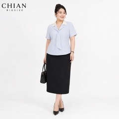 Combo 2 chân váy bút chì công sở bigsize 60kg - 100kg mặc đi làm, đi học đen