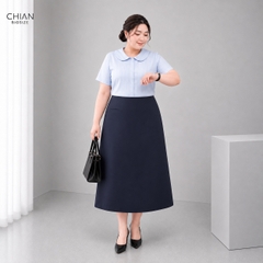 Chân váy công sở bigsize dáng dài qua gối 55kg-95kg mặc đi làm đi tiệc
