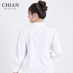 Áo sơ mi nữ bigsize 60kg - 100kg kiểu dáng cột eo thanh lịch phù hợp mặc đi làm đi chơi