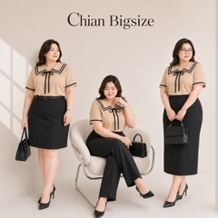 Áo sơ mi bigsize 60kg - 95kg kiểu dáng cổ thuỷ thủ phù hợp mặc đi làm, đi học, đi chơi