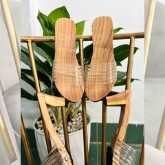 Guốc mộc nữ truyền thống quai trong gót cao 6P dùng mặc đồ lam áo dài bà ba