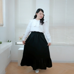 Áo Sơ Mi Bigsize Nữ 60kg - 100kg Cổ Nơ Bèo Phù Hợp Mặc Đi Làm , Đi Học, Đi Chơi