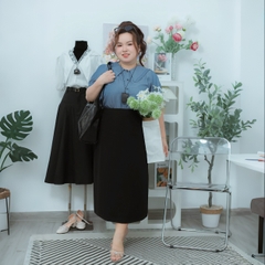 Sơ mi jean bigsize 60kg - 95kg đi chơi đi làm công sở bigsize