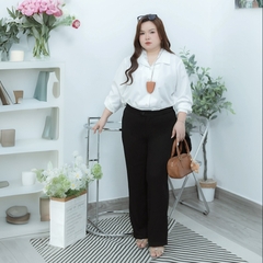 Aó sơ mi bigsize 60kg - 95kgkg kiểu dáng basic phù hợp mặc đi làm , đi dạy.