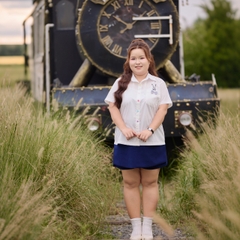 Áo sơ mi trắng nữ bigsize 60kg - 100kg đính thỏ và nơ