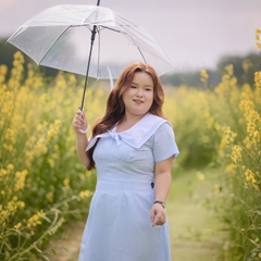 Đầm cổ thuỷ thủ bigsize 60kg - 95kg sọc dọc gọn dáng phù hợp mặc đi làm, đi tiệc, đi chơi