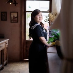 CA030027-Đầm thuỷ thủ bigsize 60kg - 100kg phù hợp mặc đi làm đi chơi đi tiệc