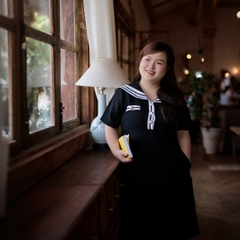 CA030027-Đầm thuỷ thủ bigsize 60kg - 100kg phù hợp mặc đi làm đi chơi đi tiệc