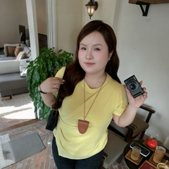 Áo thun bigsize nữ 60kg - 90kg kiểu dáng đắp chéo phù hợp mặc đi học, đi làm, đi chơi