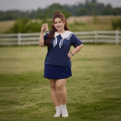 Áo sơ mi bigsize nữ 60kg - 100kg sọc dọc đính tag đá phù hợp mặc đi làm, đi tiệc , đi chơi