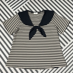 Áo thun sọc cổ thủy thủ bigsize 60kg - 100kg phù hợp mặc đi làm, đi học đi chơi