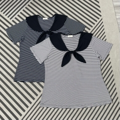 Áo thun sọc cổ thủy thủ bigsize 60kg - 100kg phù hợp mặc đi làm, đi học đi chơi