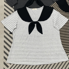 Áo thun sọc cổ thủy thủ bigsize 60kg - 100kg phù hợp mặc đi làm, đi học đi chơi